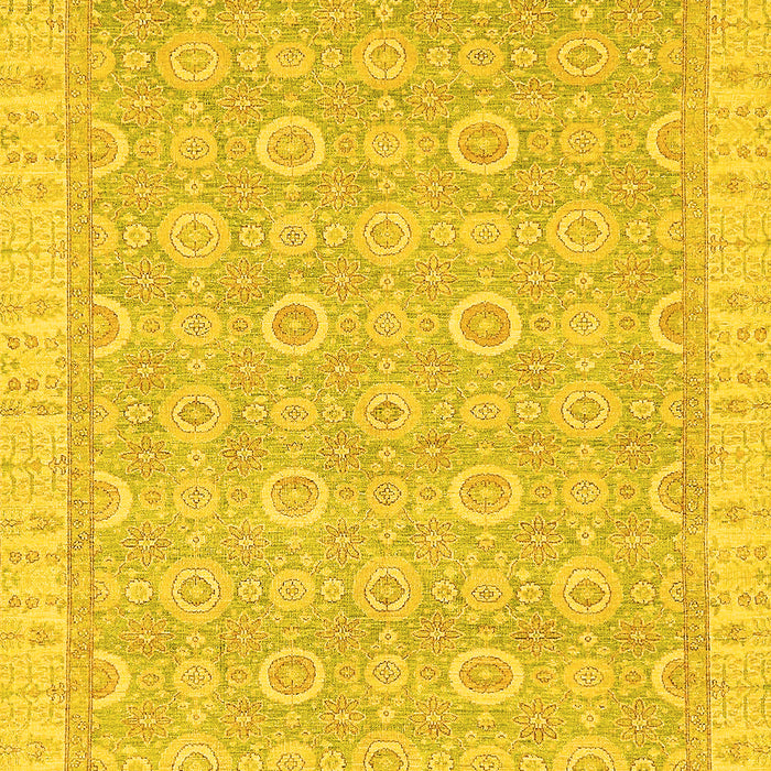 Machine Washable Abstract Yellow Modern Rug, wshabs710yw