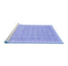 Sideview of Machine Washable Abstract Blue Modern Rug, wshabs710blu