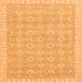 Square Machine Washable Abstract Orange Modern Area Rugs, wshabs710org