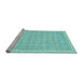 Sideview of Machine Washable Abstract Light Blue Modern Rug, wshabs710lblu