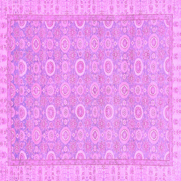 Square Machine Washable Abstract Purple Modern Area Rugs, wshabs710pur