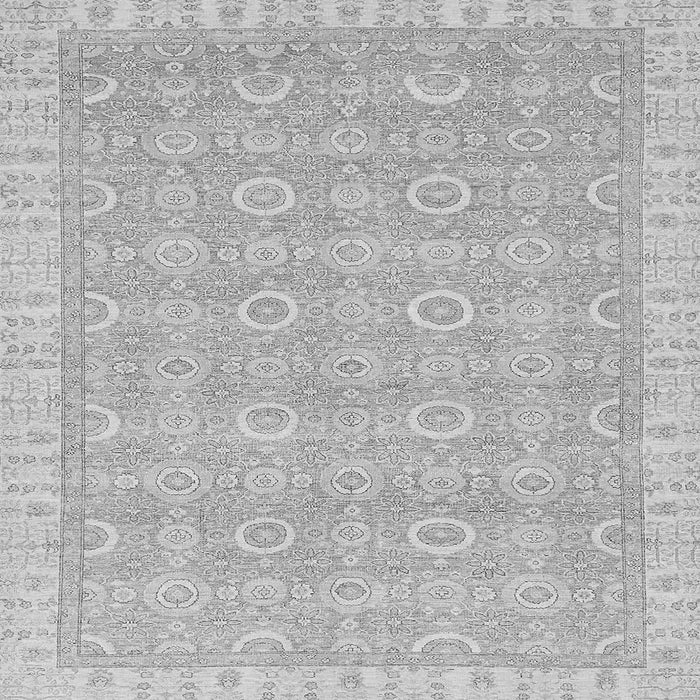 Square Machine Washable Abstract Gray Modern Rug, wshabs710gry