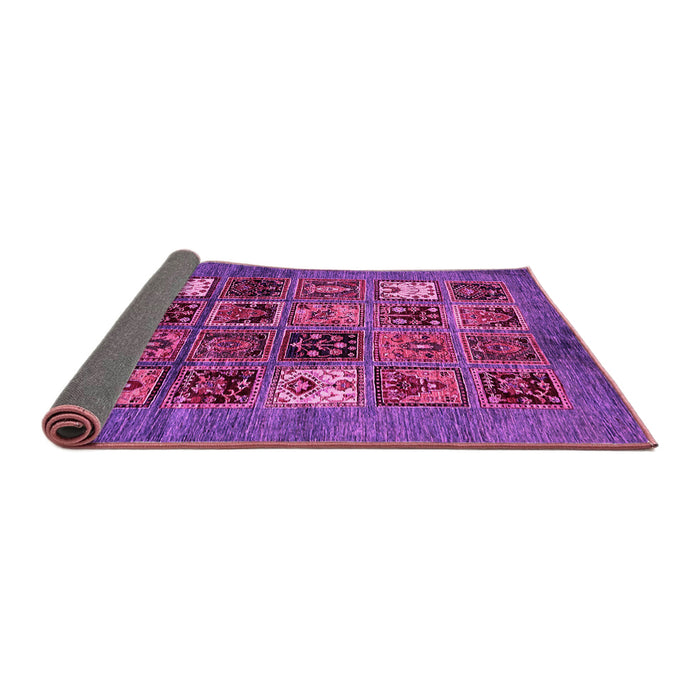 Sideview of Abstract Pink Modern Rug, abs711pnk