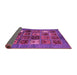 Sideview of Abstract Pink Modern Rug, abs711pnk