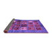 Sideview of Abstract Purple Modern Rug, abs711pur