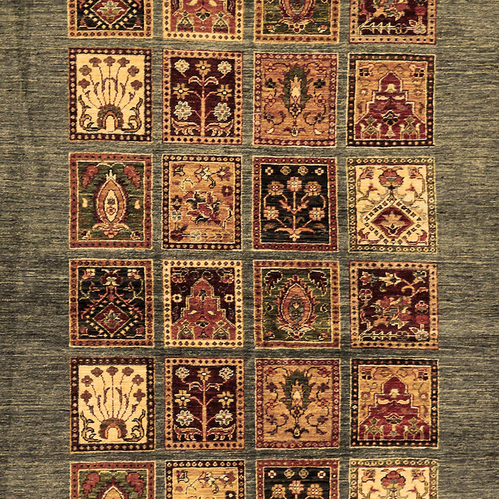 Machine Washable Abstract Brown Modern Rug, wshabs711brn