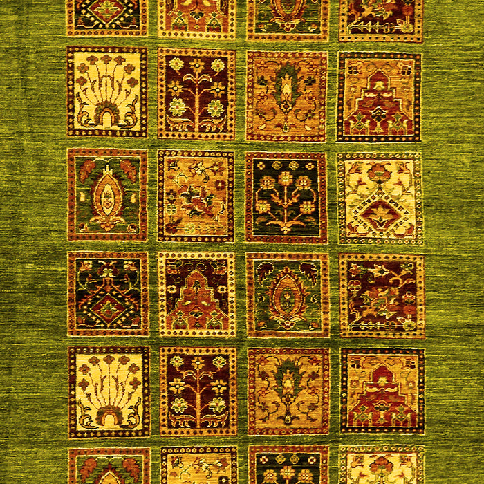 Abstract Yellow Modern Rug, abs711yw