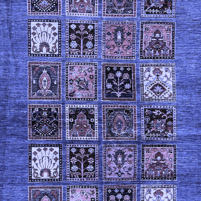 Machine Washable Abstract Blue Modern Rug, wshabs711blu