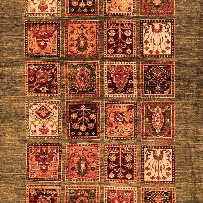 Machine Washable Abstract Orange Modern Area Rugs, wshabs711org