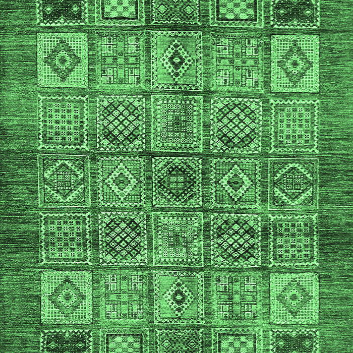 Machine Washable Abstract Emerald Green Modern Area Rugs, wshabs712emgrn