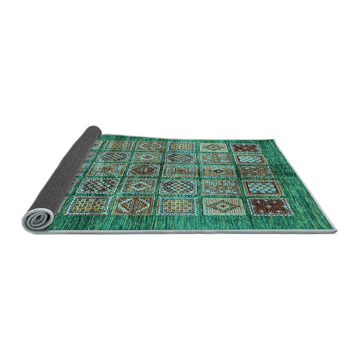 Sideview of Abstract Light Blue Modern Rug, abs712lblu