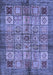 Machine Washable Abstract Blue Modern Rug, wshabs712blu