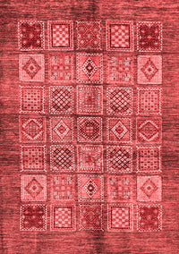 Abstract Red Modern Rug, abs712red