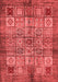 Abstract Red Modern Area Rugs