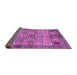 Sideview of Abstract Purple Modern Rug, abs712pur