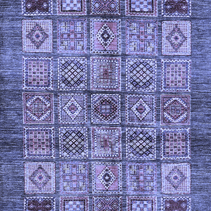 Abstract Blue Modern Rug, abs712blu
