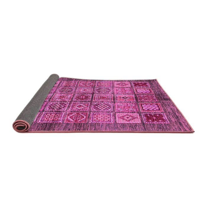 Sideview of Abstract Pink Modern Rug, abs712pnk