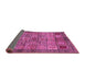 Sideview of Abstract Pink Modern Rug, abs712pnk