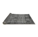 Sideview of Abstract Gray Modern Rug, abs712gry