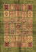 Machine Washable Abstract Brown Modern Rug, wshabs712brn