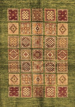 Abstract Brown Modern Rug, abs712brn