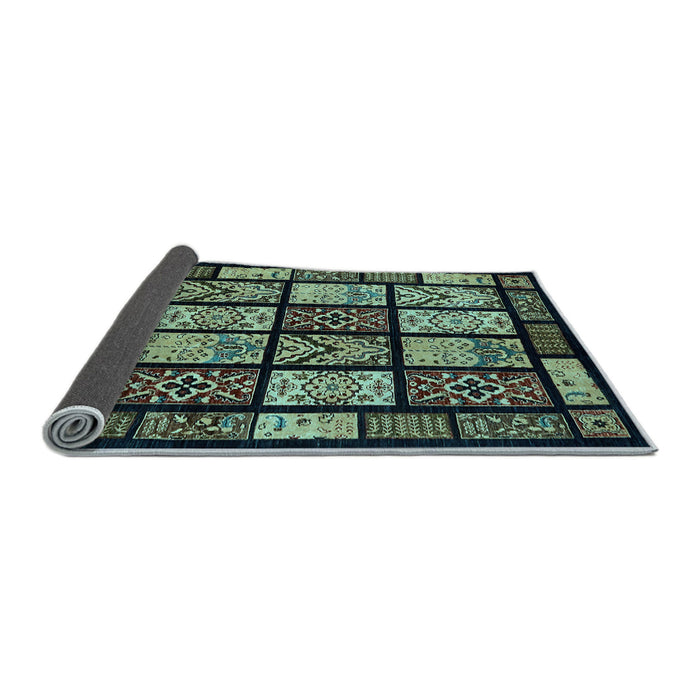 Sideview of Abstract Light Blue Modern Rug, abs713lblu