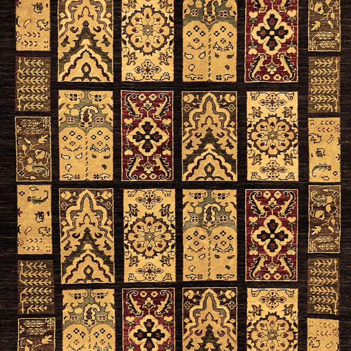 Abstract Brown Modern Rug, abs713brn