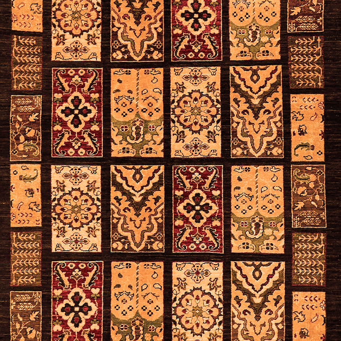 Machine Washable Abstract Orange Modern Area Rugs, wshabs713org