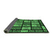 Sideview of Abstract Emerald Green Modern Rug, abs713emgrn