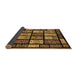 Sideview of Abstract Brown Modern Rug, abs713brn