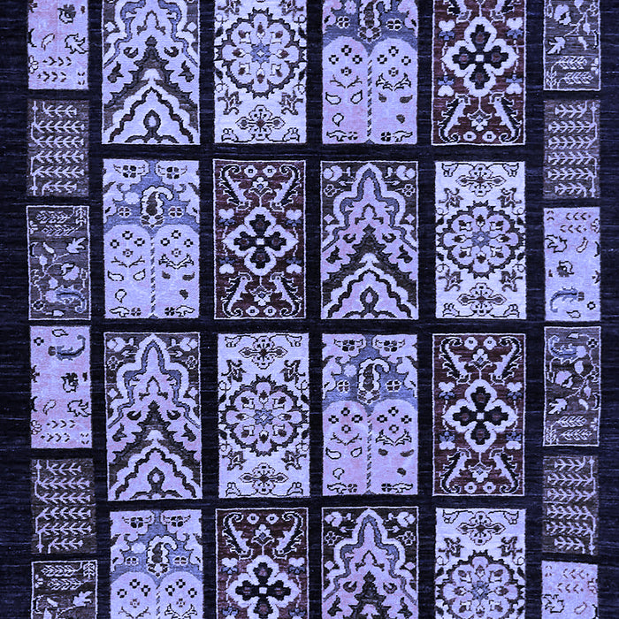 Machine Washable Abstract Blue Modern Rug, wshabs713blu