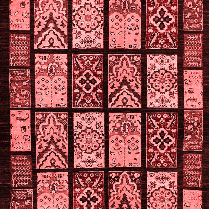 Machine Washable Abstract Red Modern Rug, wshabs713red