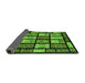 Sideview of Abstract Green Modern Rug, abs713grn