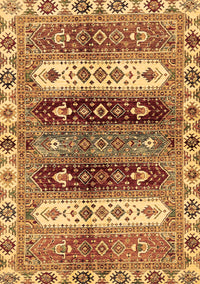 Abstract Brown Modern Rug, abs714brn