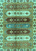 Machine Washable Abstract Turquoise Modern Area Rugs, wshabs714turq