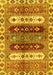 Machine Washable Abstract Yellow Modern Rug, wshabs714yw