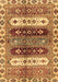 Machine Washable Abstract Brown Modern Rug, wshabs714brn