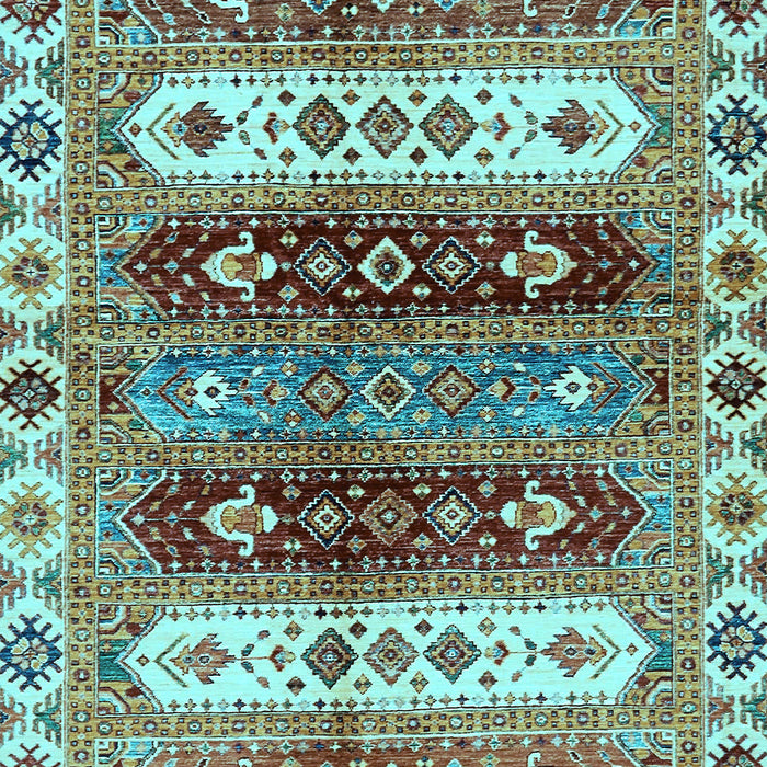 Machine Washable Abstract Light Blue Modern Rug, wshabs714lblu