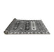 Sideview of Abstract Gray Modern Rug, abs714gry