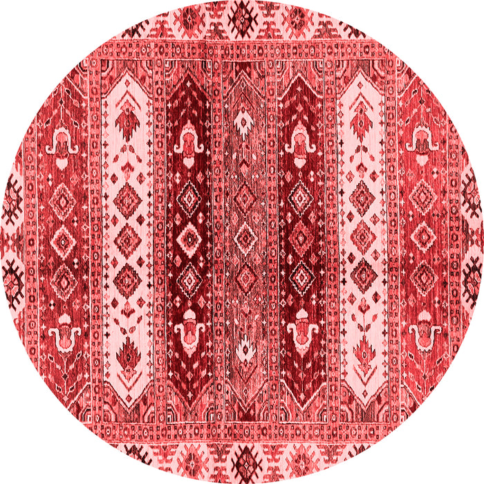 Machine Washable Abstract Red Modern Rug, wshabs714red