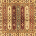 Square Abstract Brown Modern Rug, abs714brn