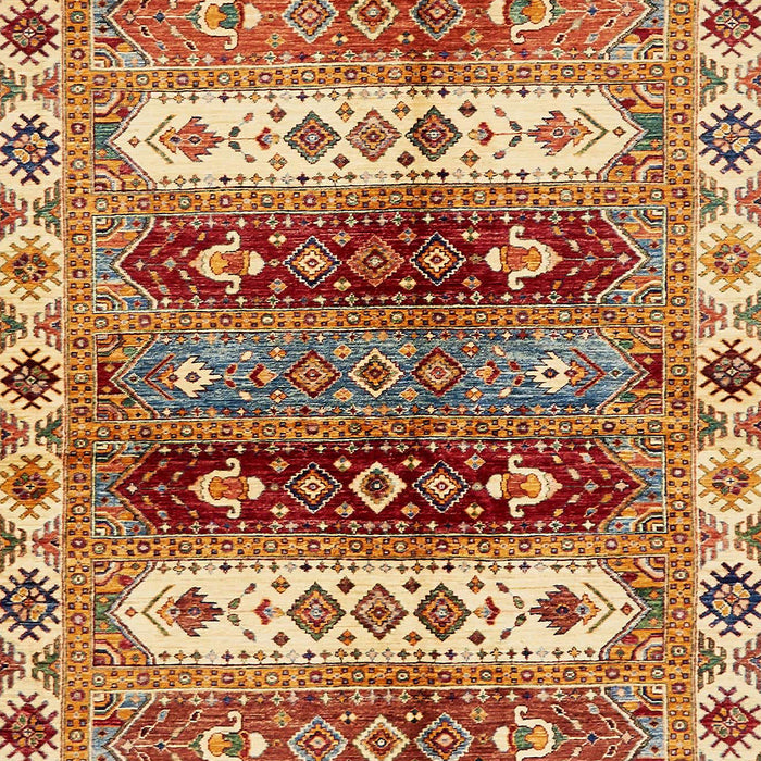 Machine Washable Abstract Red Rug, wshabs714