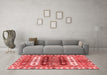 Modern Red Washable Rugs