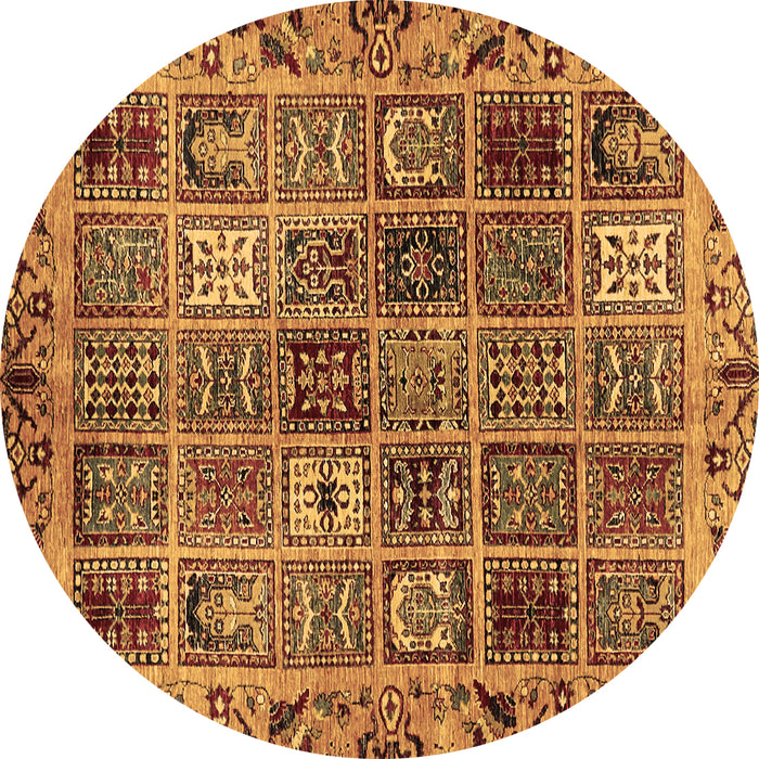 Round Machine Washable Abstract Brown Modern Rug, wshabs715brn
