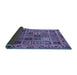 Sideview of Abstract Blue Modern Rug, abs715blu