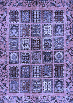 Abstract Blue Modern Rug, abs715blu