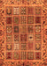 Machine Washable Abstract Orange Modern Area Rugs, wshabs715org