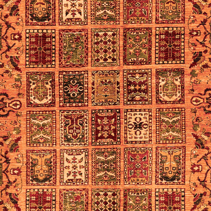 Machine Washable Abstract Orange Modern Area Rugs, wshabs715org