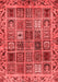 Abstract Red Modern Area Rugs