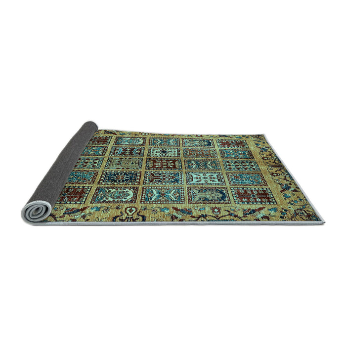 Sideview of Abstract Light Blue Modern Rug, abs715lblu